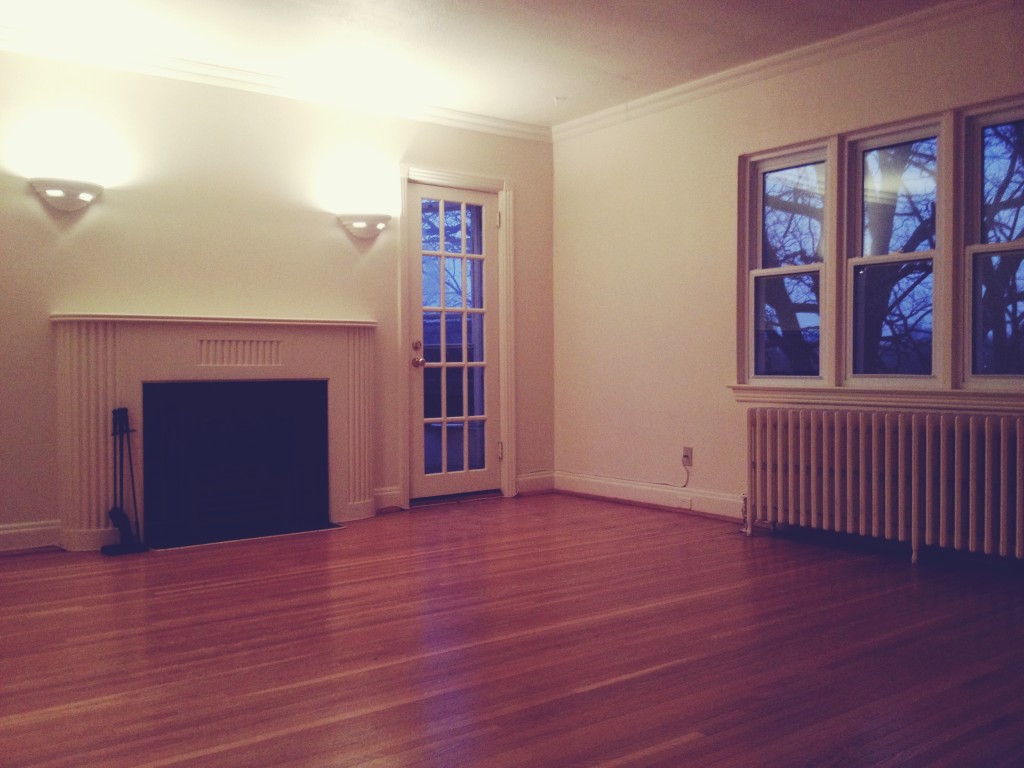 New apartment with fireplace